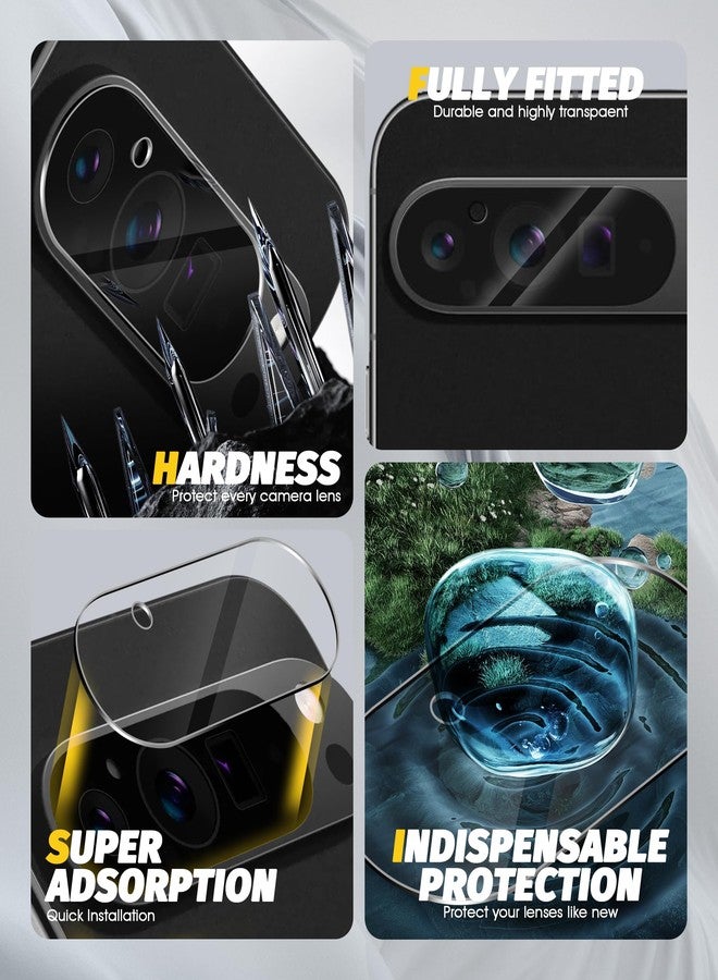 Orzero (3 Pack) Camera Lens Protector Compatible for Google Pixel 9 Pro XL 6.8 inch, Protector de Cámera Case Friendly Tempered Glass 9H High Definition Microphone Cutout Anti-Scratch - Image 4