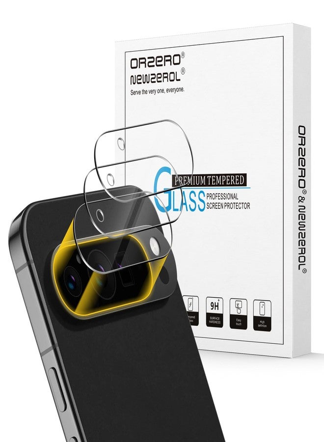 Orzero (3 Pack) Camera Lens Protector Compatible for Google Pixel 9 Pro XL 6.8 inch, Protector de Cámera Case Friendly Tempered Glass 9H High Definition Microphone Cutout Anti-Scratch - Image 1