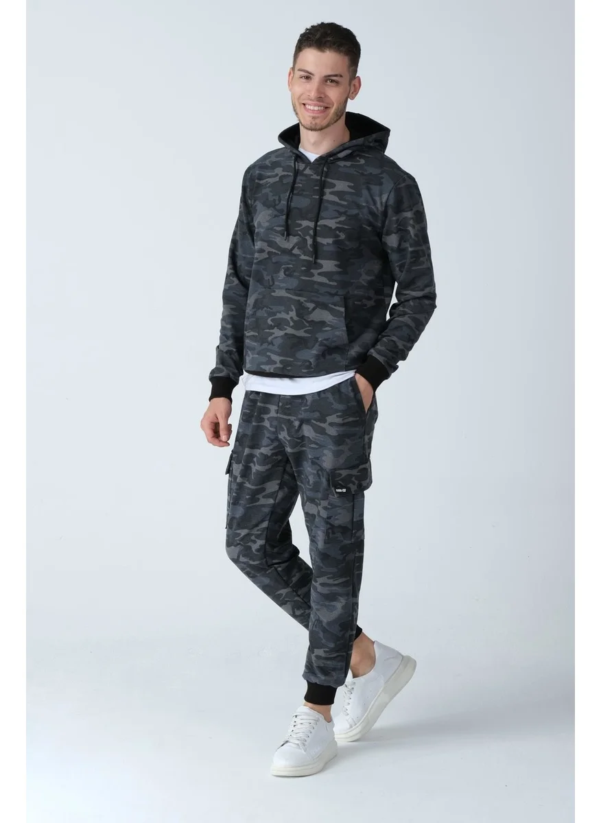 الكسندر جاردي Camouflage Patterned Pocketed Sweatpants (E21-72100)