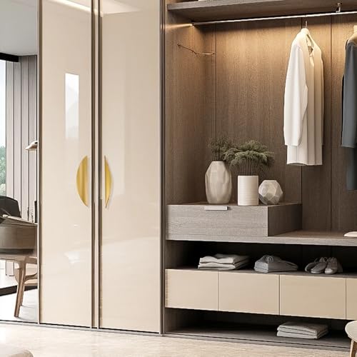 Primst Modern Light Brushed Cabinet Pulls, Furniture Hardware Collection, Cabinet Handles, Drawer Pulls, Door Pulls, Kitchen Cupboard Handle, Pack of 4 (Gold,L-4PCS) - Image 3