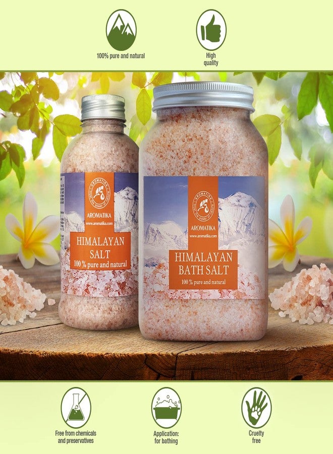 Aromatika ملح الهيمالايا الوردي - مجموعة 2x46 أونصة - 100% نقي وطبيعي - ملح الهيمالايا لتخفيف التوتر - تطهير الجسم - Image 4
