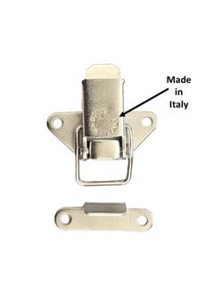 Generic 5 x Made in Italy, Snap Tensor Latch Lever Locking, Nickel Plated Steel, 45mm, Lock & Hinge, Buckle Tool Box Toggle Clasp Hasp  - Image 2