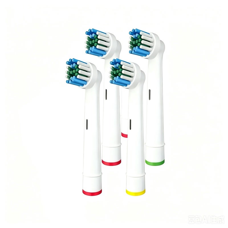 Electric Toothbrush Heads 4 Pcs Blue And White Replacement Toothbrush Heads Compatible With Refresh Models SB17A 50A 60A 17S 18A 20A 25A 417A - Quick Easy Replacement Design For Consistent Oral Care S - Image 1