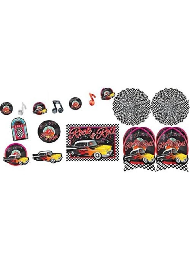 Amscan Classic 50's Room Decorating Kit 10pcs - Image 1