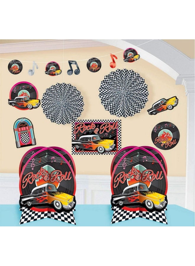 Amscan Classic 50's Room Decorating Kit 10pcs - Image 3