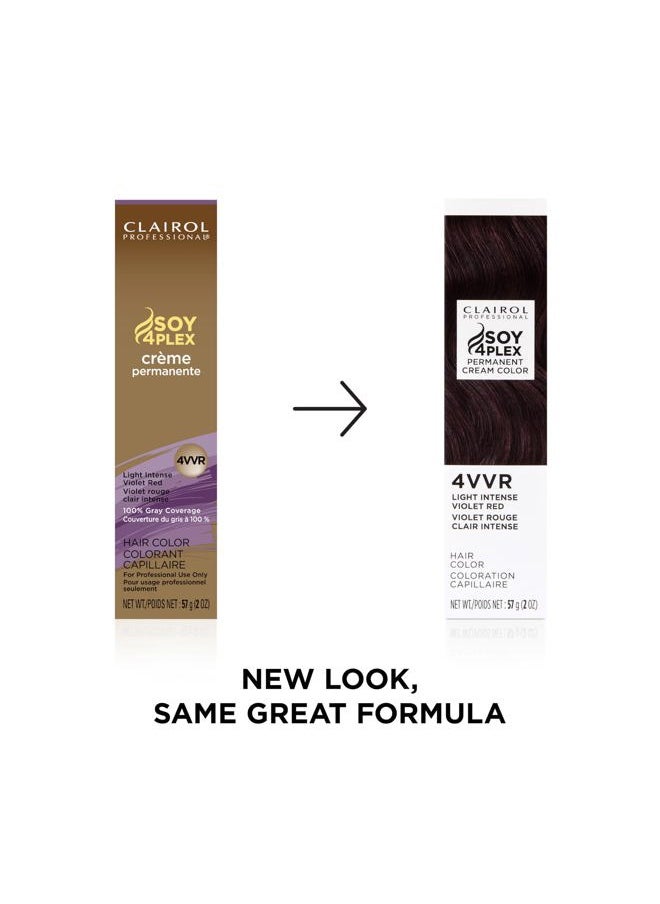 Aethland - Crème Permanente, 4VVR Light Intense Violet Red, 2 oz. - Packaging May Vary - Image 1