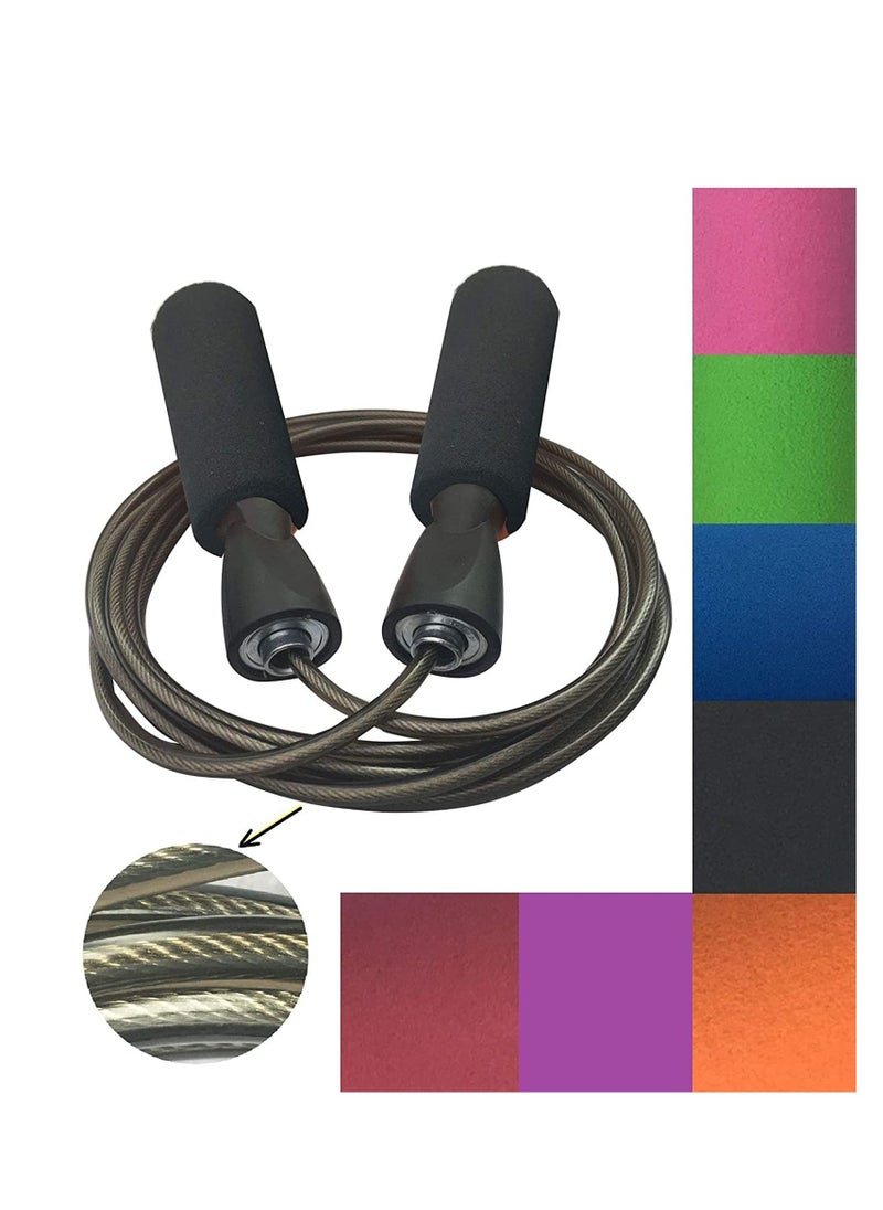 Y&D Professional Adjustable Steel Wire Jump Rope, Durable, Easy to Adjust Premium at All Heights and Skill Levels, for Indoor Outdoor Exercise Men, Women, Kids, Girls  - Image 3