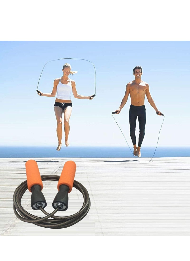 Y&D Professional Adjustable Steel Wire Jump Rope, Durable, Easy to Adjust Premium at All Heights and Skill Levels, for Indoor Outdoor Exercise Men, Women, Kids, Girls  - Image 2