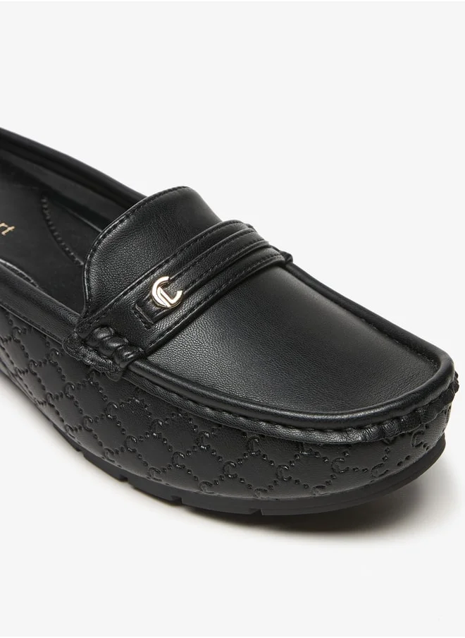 لو كونفورت Women's Textured Slip-On Mules