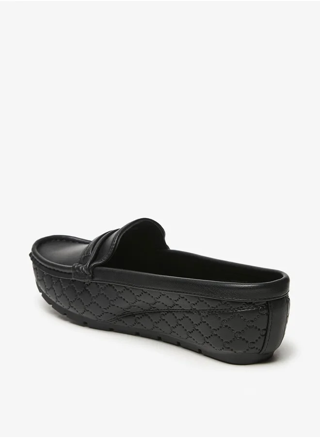 لو كونفورت Women's Textured Slip-On Mules