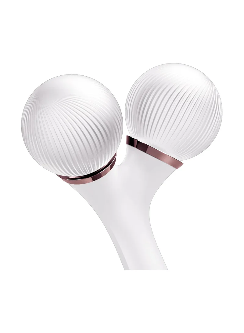 GESKE SmartAppGuided Sonic Facial & Body Roller 4 in 1 Device for Face and Body Dermaroll Professional Face Roller Tightens and Defines Body and Face, Starlight