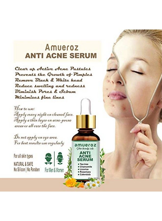 Amueroz Anti Acne Serum Pack Of Two Acne Clearing Facial Serum ; Antiscar Collagen Serum - Image 4