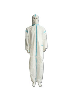 Workman WK-DC-4063 Disposable Coverall - 55 GSM, Type 5/6 Protection, Breathable, Anti-Static, White, for Industrial Use, Chemical Handling, and Painting | Size-2XL  - Image 2