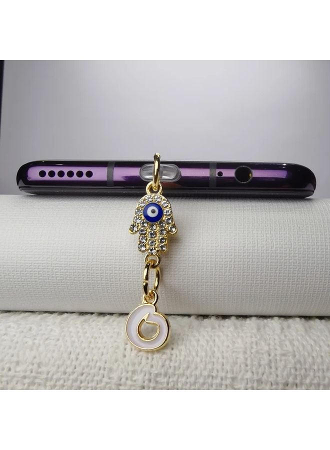 Devil Eye Flower Letter Mobile Phone Dust Plug For iPhone 5 14 Interface - Image 1