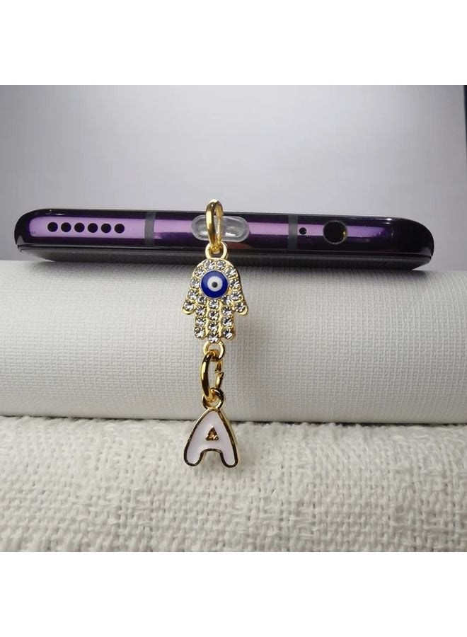 Devil Eye Flower Letter Mobile Phone Dust Plug For iPhone 5 14 Interface - Image 2