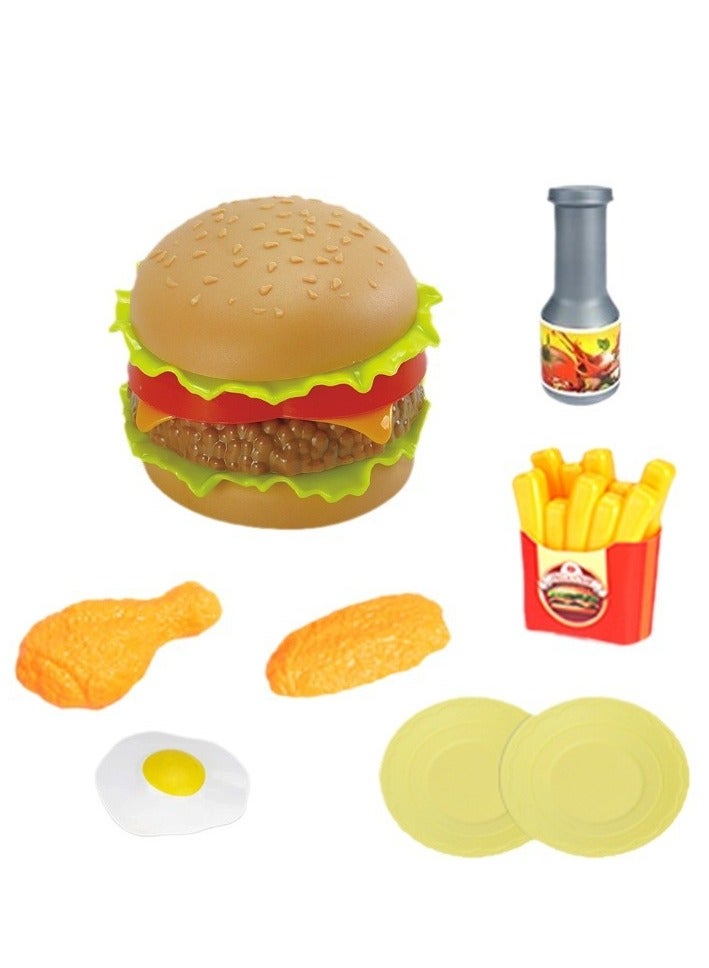 18-Piece Tableware Fast Food Pretend Play Set, Portable Lightweight Compact Sturdy And Durable Pretend - Image 5