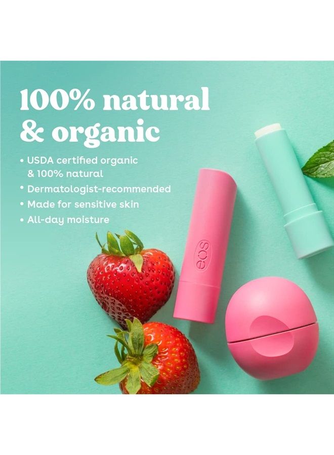 EOS 100% Natural & Organic Lip Balm Sphere- Vanilla Bean, All-day Moisture, Dermatologist Recommended for Sensitive Skin, Lip Care Products, 0.25 oz - Image 3