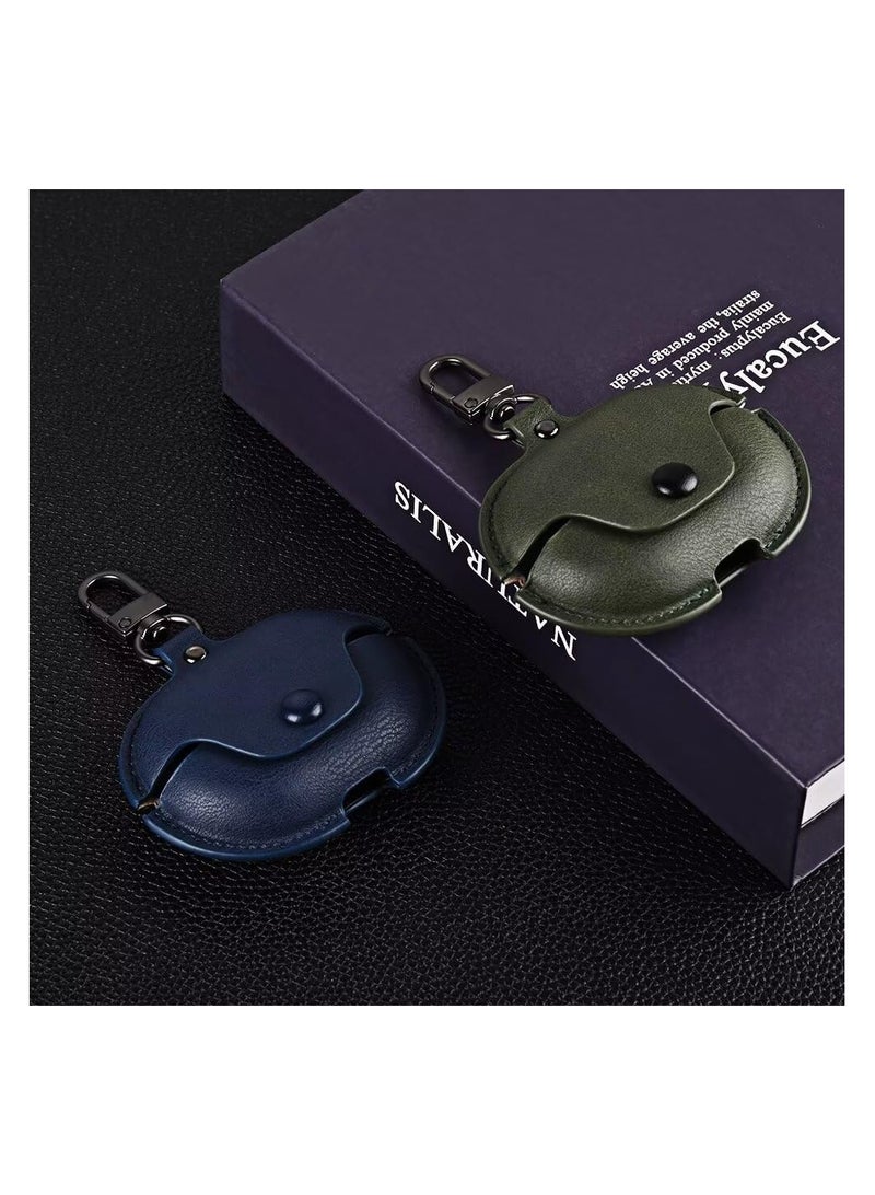 Leather Case for Huawei FreeBuds 5i Leather Design, Shockproof Soft Cover Protective Cases, Wireless Earbuds Shell Blue - Image 2