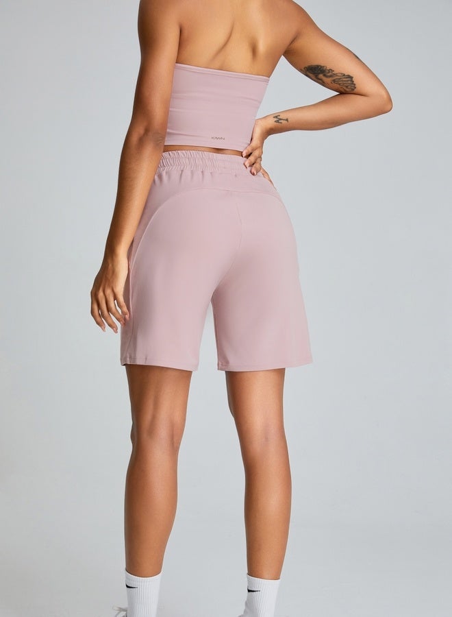 كون.يوغا شورت رياضي نسائي بخصر متوسط فضفاض لليوجا والتمارين - Image 2