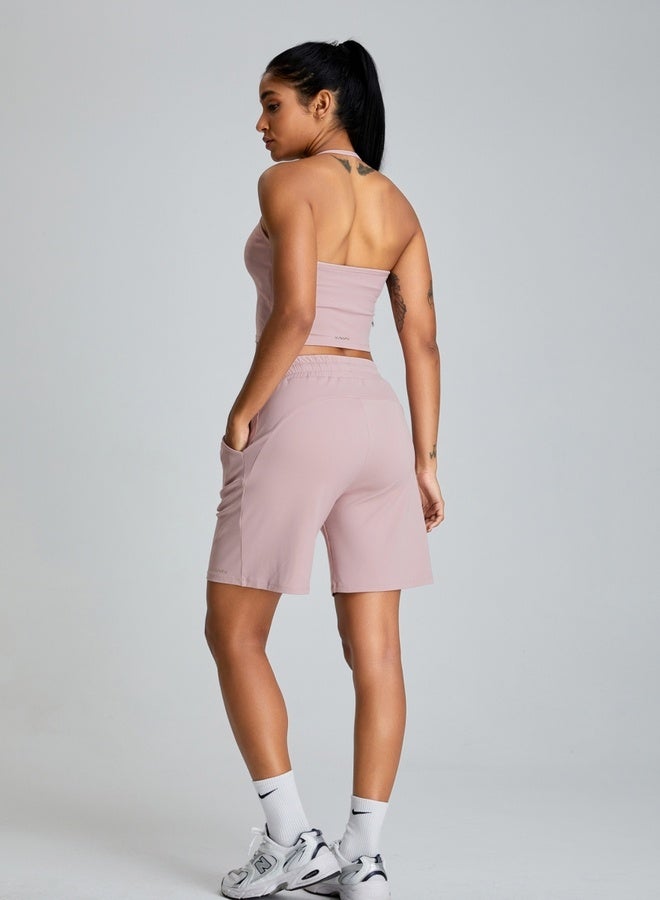 كون.يوغا شورت رياضي نسائي بخصر متوسط فضفاض لليوجا والتمارين - Image 5