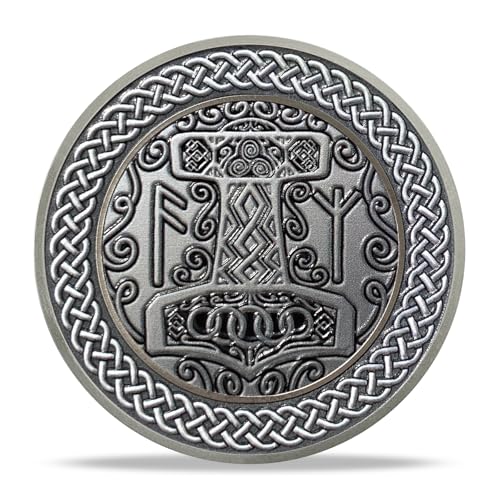 Imasoner Thor Viking Challenge Coin – Norse God with Mjölnir & Runes, Symbol of Strength, Protection & Inspiration Gift - Image 4