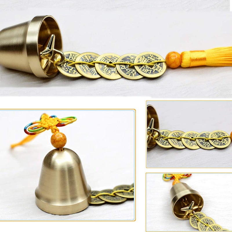 Deep Tone Chinese Wind Chimes Hu Lu Lucky Feng Shui Vintage Bell For Wealth And Safe Home Garden Hanging Decor Color Black - Image 3