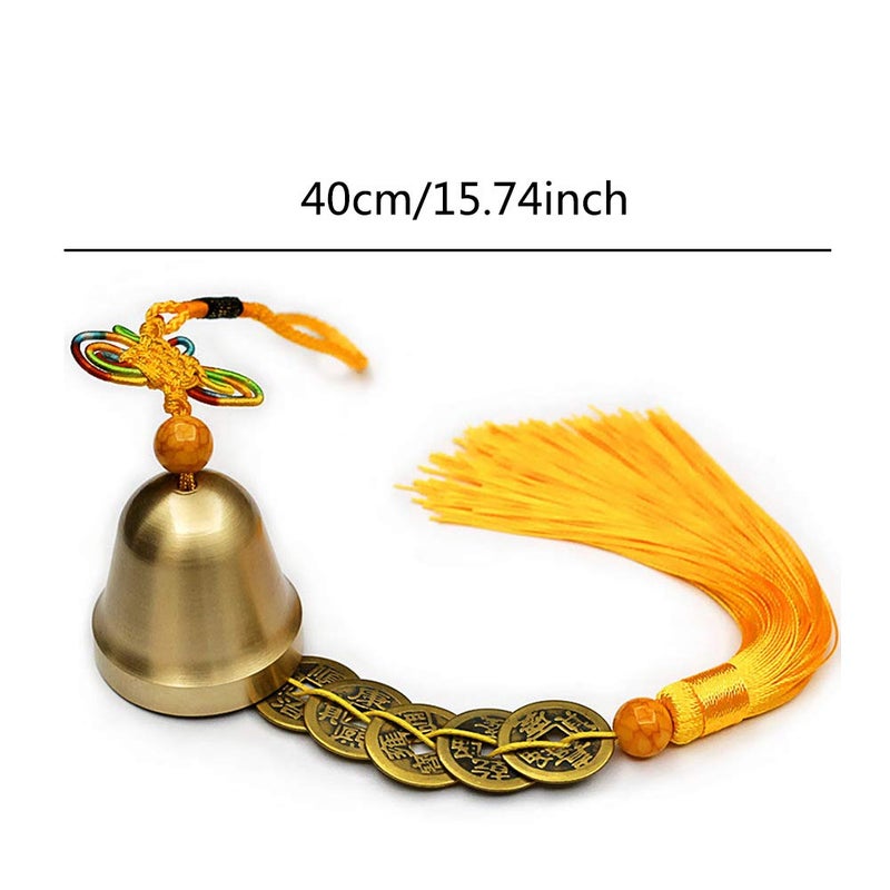 Deep Tone Chinese Wind Chimes Hu Lu Lucky Feng Shui Vintage Bell For Wealth And Safe Home Garden Hanging Decor Color Black - Image 5