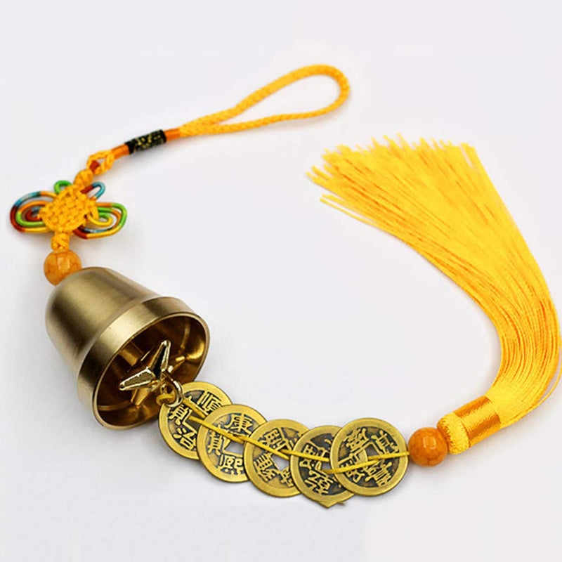 Deep Tone Chinese Wind Chimes Hu Lu Lucky Feng Shui Vintage Bell For Wealth And Safe Home Garden Hanging Decor Color Black - Image 4