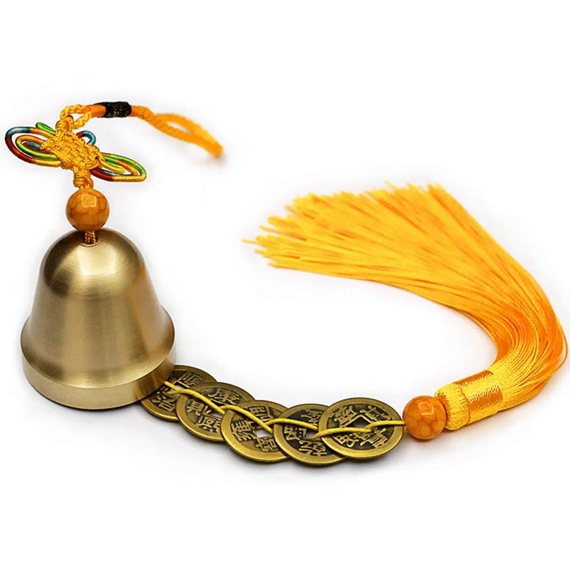 Deep Tone Chinese Wind Chimes Hu Lu Lucky Feng Shui Vintage Bell For Wealth And Safe Home Garden Hanging Decor Color Black - Image 2