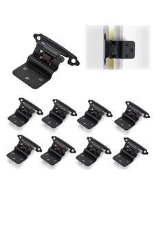 Y&D 10-Pack "Flush Matt Black Cabinet Hinges For Automatic Closing Of Kitchen/Bathroom/Furniture Cabinets And Doors  - Image 1