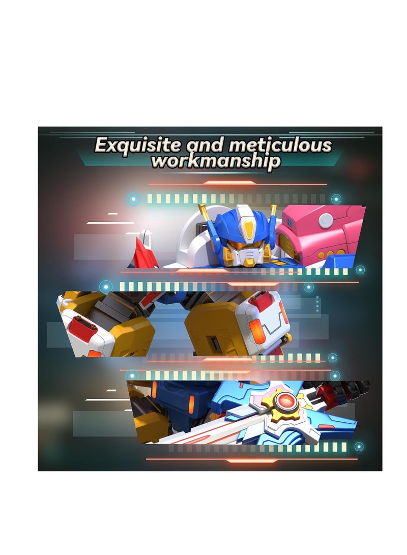 5-in-1 Transforming Vehicles Playset for Kids Includes Motorcycles Planes Go-Karts and Robots Perfect STEM Gift for Toddlers and Children - Image 5