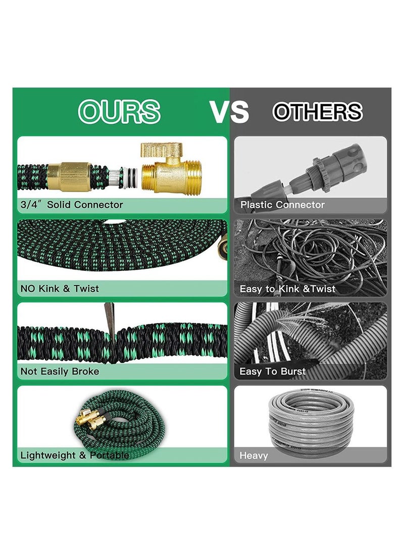 Cool Baby COOLBABY 50ft Expandable Garden Hose with 10 Function Nozzle Leakproof Retractable  - Image 4