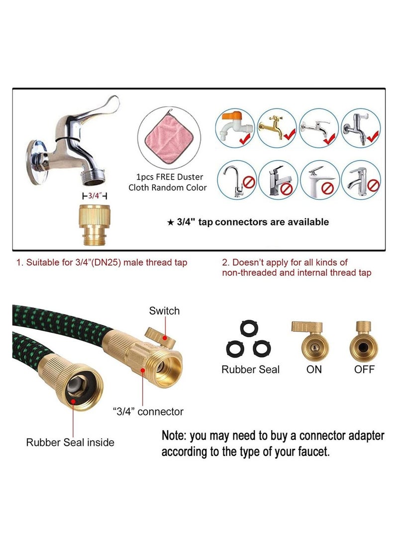 Cool Baby COOLBABY 50ft Expandable Garden Hose with 10 Function Nozzle Leakproof Retractable  - Image 5