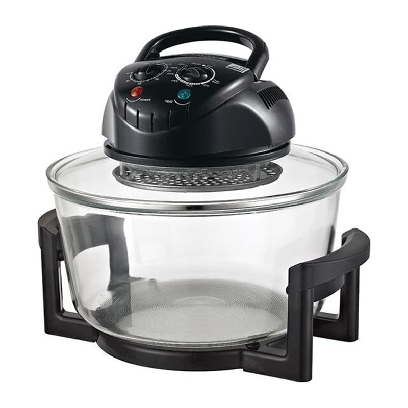 Jolfay Jolfay Conventional halogen oven with hot air technology l oven with 2 grids and 4tongs timer and adjustable thermostat for healthy cooking without added fat  - Image 1