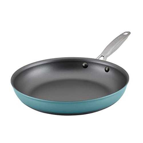 Anolon Achieve Hard Anodized Nonstick Frying PanSkillet 12 Inch Teal