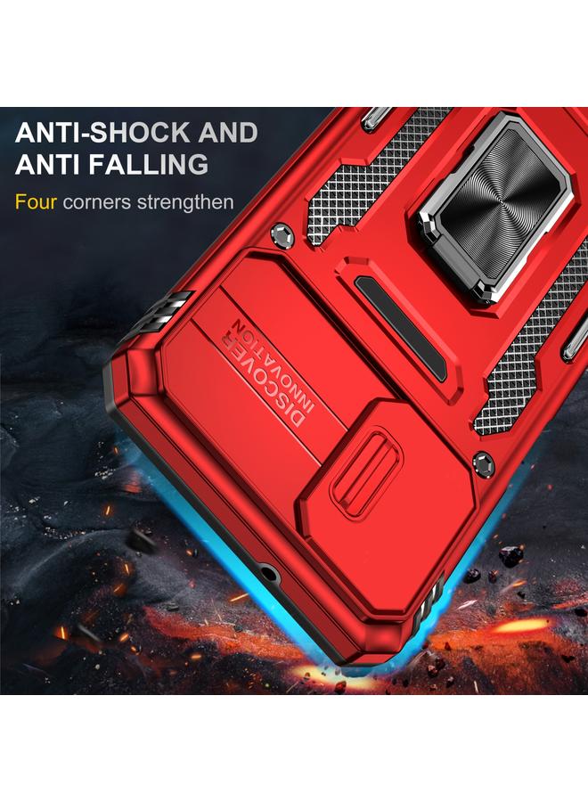 اس-توب جراب لهاتف Samsung Galaxy A12 5G/4G / M12 / F12 Armor PC + TPU Camera Shield - Image 2