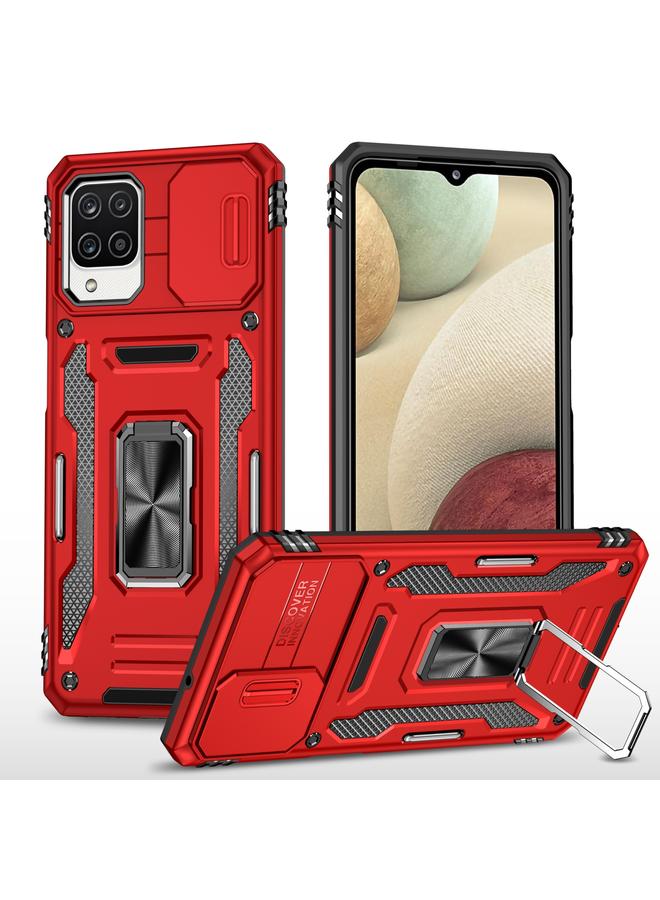 اس-توب جراب لهاتف Samsung Galaxy A12 5G/4G / M12 / F12 Armor PC + TPU Camera Shield - Image 1
