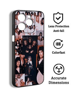 Phone Case Cover For Tecno Spark 20 Pro Print Band QUEEN Music Band Retro Design FYB01
