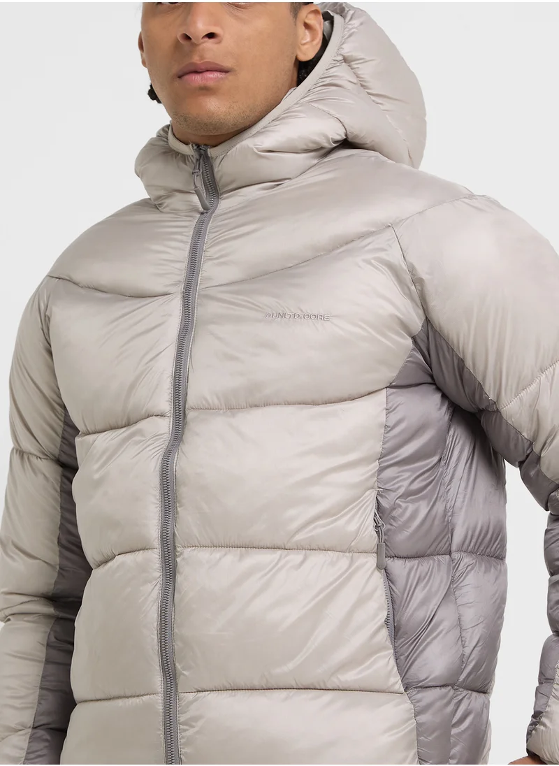JACK & JONES Zip Through Puffer Jacket