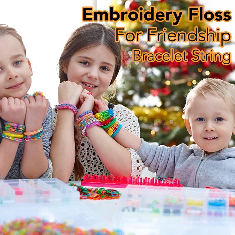 LOVIMAG Embroidery Thread Floss 60 Colors Skeins Friendship Bracelet String Making Bracelets Cross Stitch Kit Supplies Thin Yarn Sewing Patterns Cotton Strings Crochet Braces Wrap Rainbow Crafts - Image 5