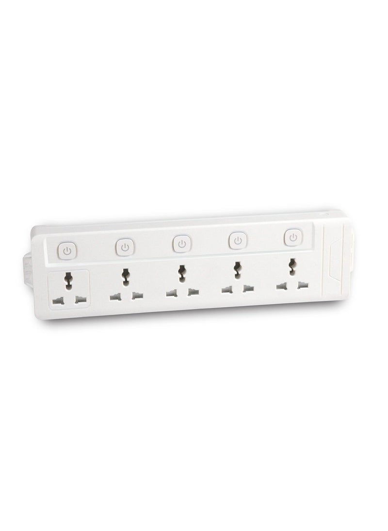 LeadSafe 5 Socket 5 Switch 15 M Wire Extension Board  - Image 1