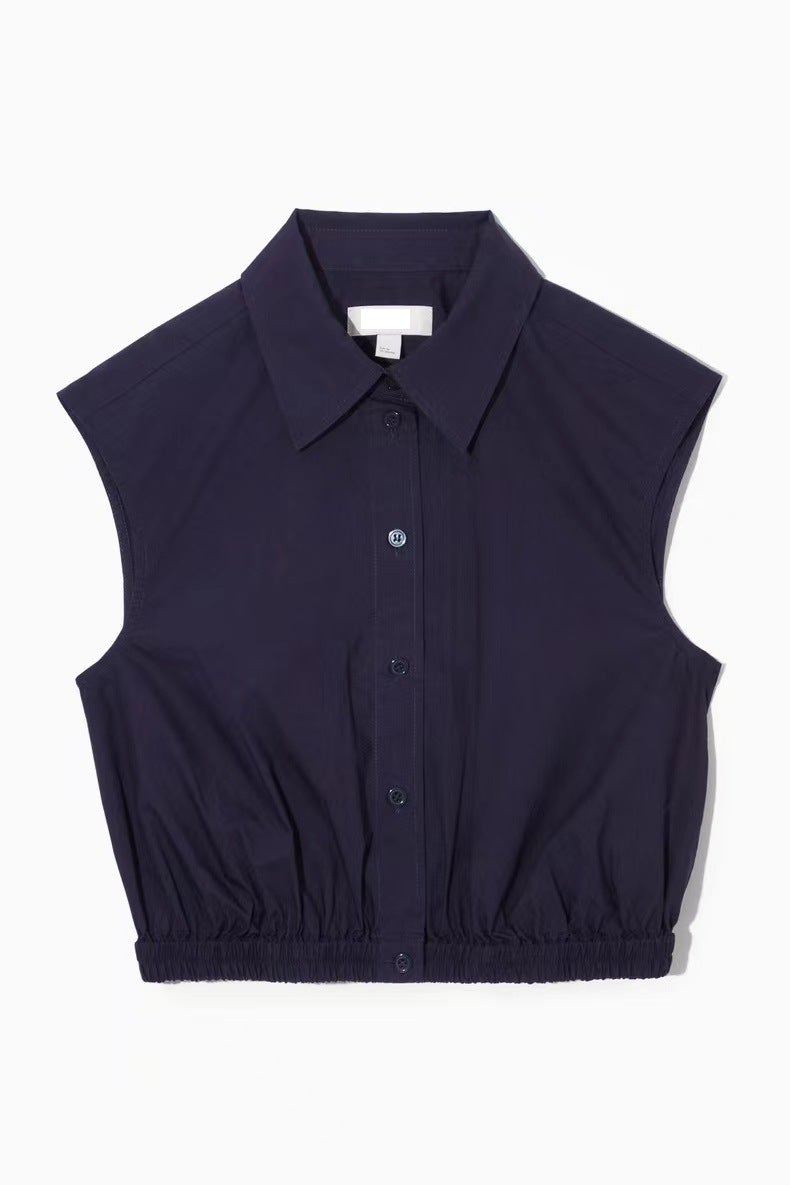 2023 Spring Casual Chic COS Womens Outfit Set Navy (overskirt)  - Image 2