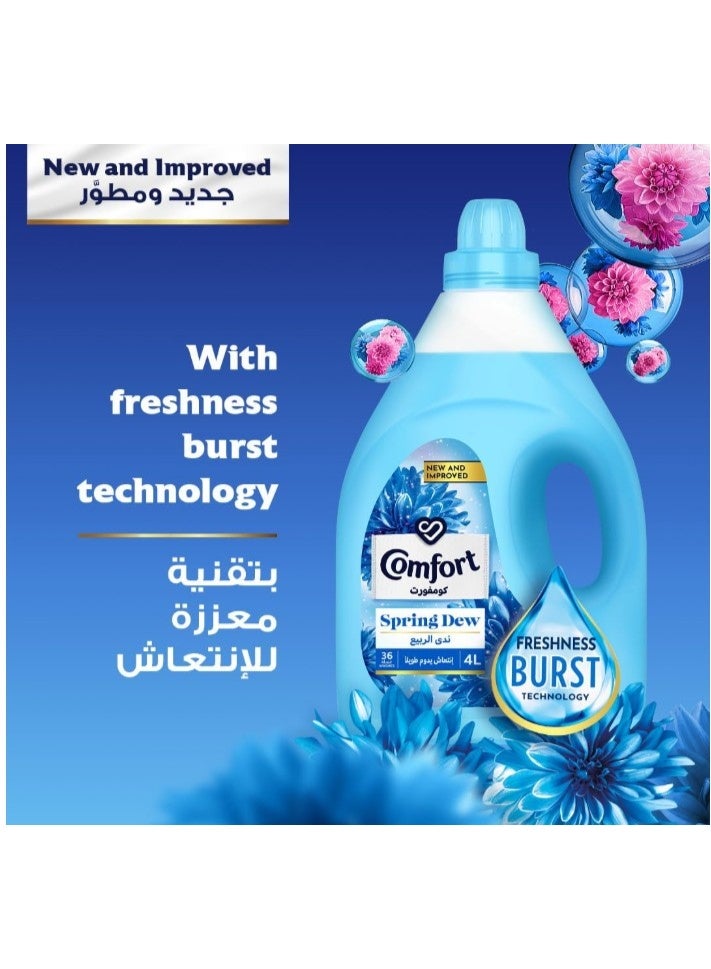 Comfort Spring Dew Fabric Softener, 4 Liter - Image 2