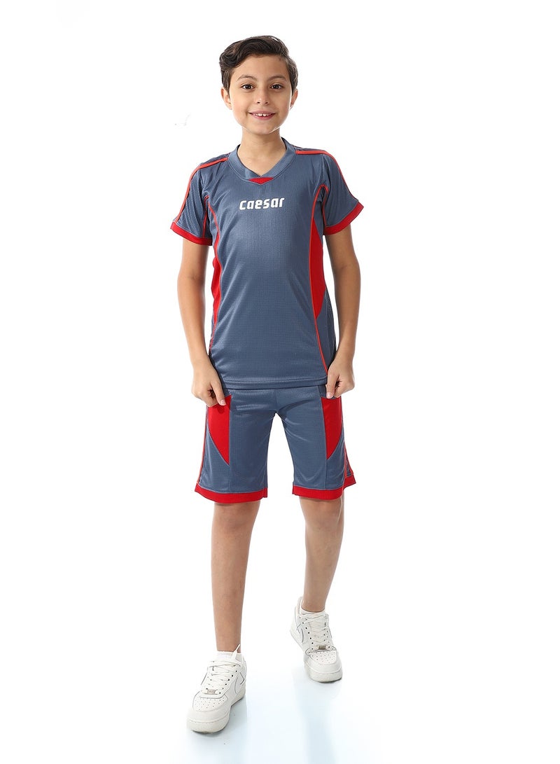 سيزار طقم رياضي أولادي مكون من تيشرت وشورت - Image 1