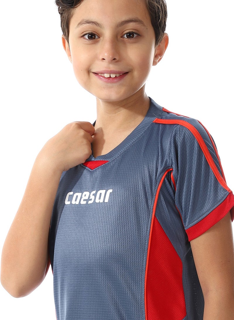 سيزار طقم رياضي أولادي مكون من تيشرت وشورت - Image 3