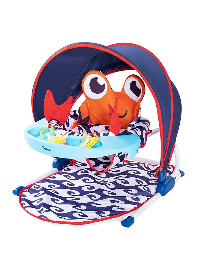 TEKNUM Baby Sit Up Support With Feeding Tray - Blue - Image 1