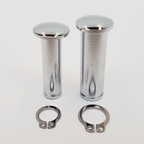 Billet Proof Designs Chrome Clutch Lever Brake Lever Pivot Pin Set with Stainless Snap Rings for 20082023 Harley Touring Models Electra Glide FLHT Road Glide FLTR Road King FLHR and Street Glide FLHX - Image 3