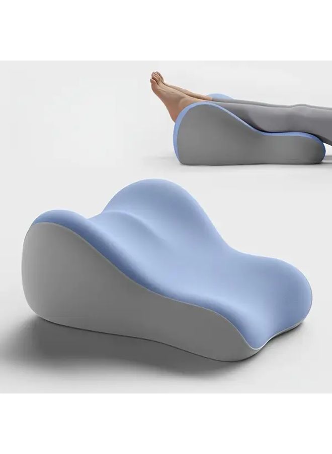 Blue Gray Multifunctional Soft Pillow for Reading Playing Phone Leg Cushion - Image 4