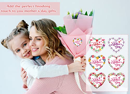 WhatSign 36Pcs Happy Mothers Day Stickers 15 Floral Mothers Day Gift Tags Sticker Labels Present Stickers for Envelope Seal Cards Boxes Gift Wrap Party Favors Decorations - Image 5