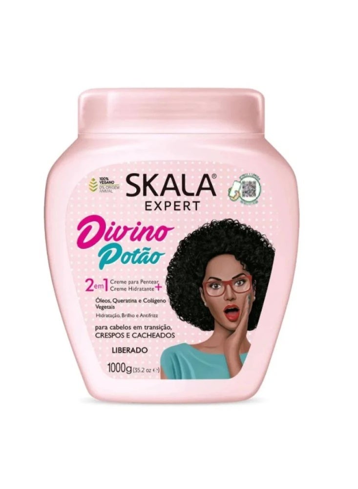 SKALA Divino Potao 2in1 Treatment Cream+Leave-in For Curly, Kinky And Transitioning Hair - 1000 g - 1000 gm - Image 1